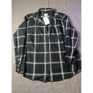 Isabel Maternity Long Sleeve BLOUSE size S  Color: White/black‎ Plain